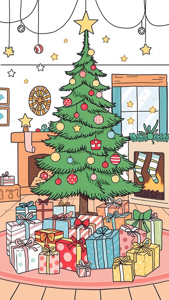 doodle gifts under tree