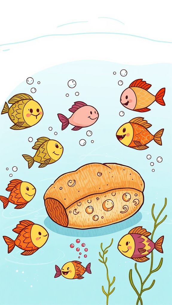 doodle of fish loaves