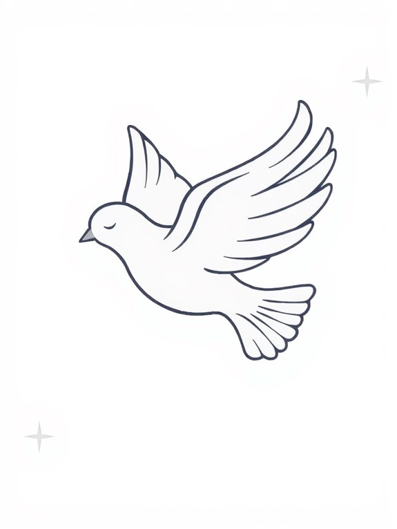 dove illustration for graphics