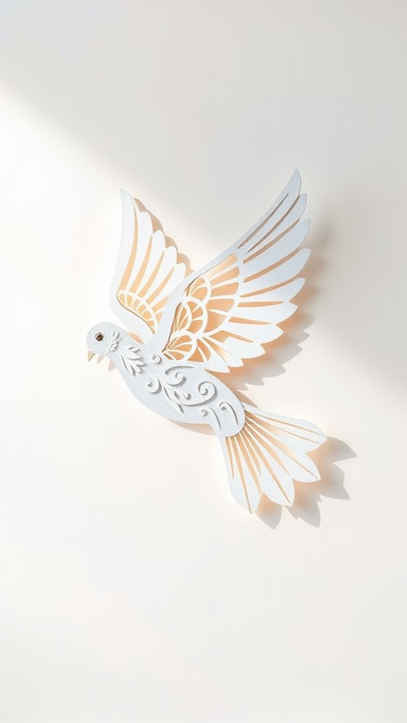 dove made from paper