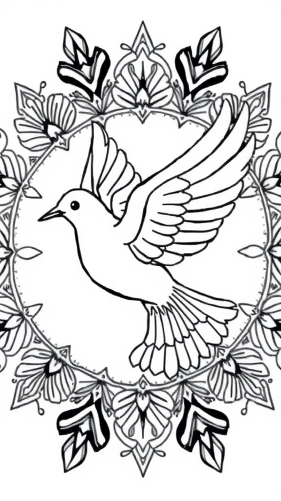 dove representing peace symbol