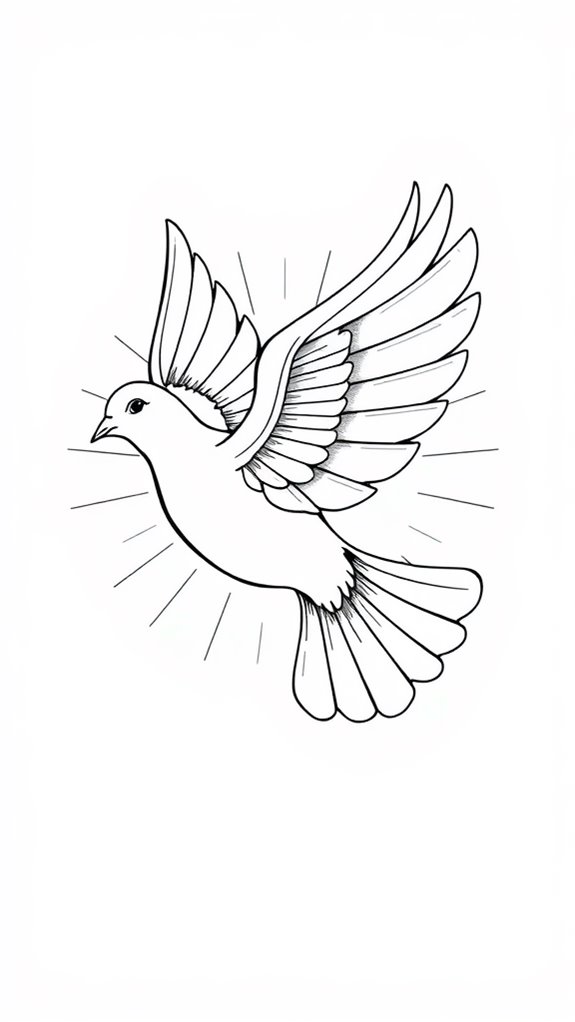 dove representing the holy spirit