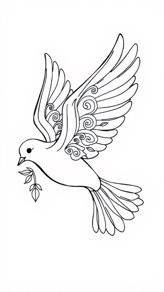 dove symbolizes peace and harmony