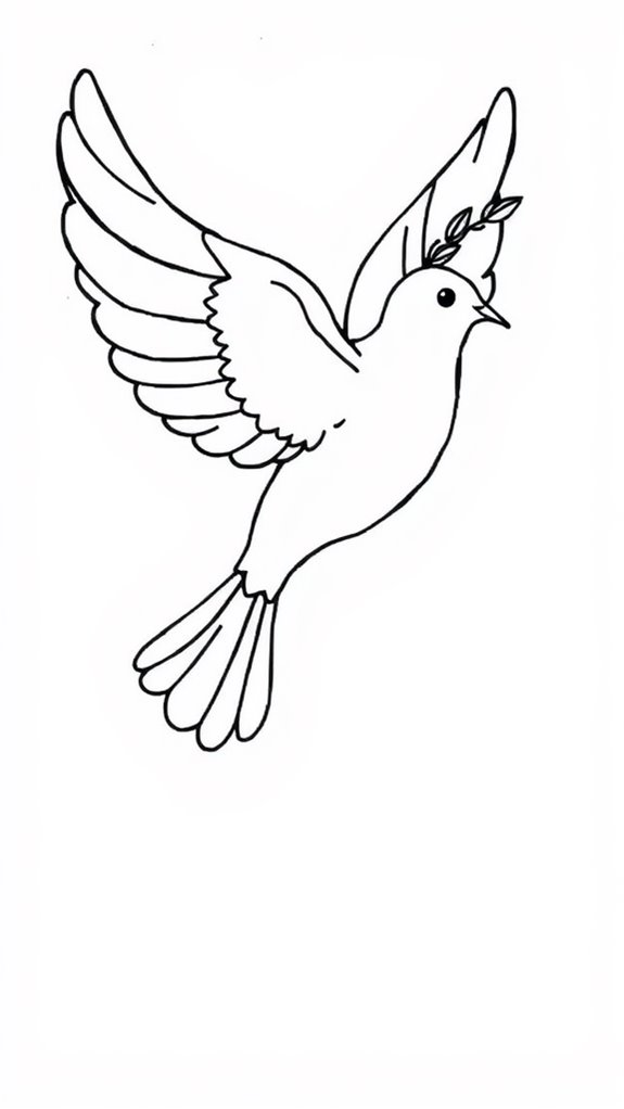 dove symbolizes peace and hope