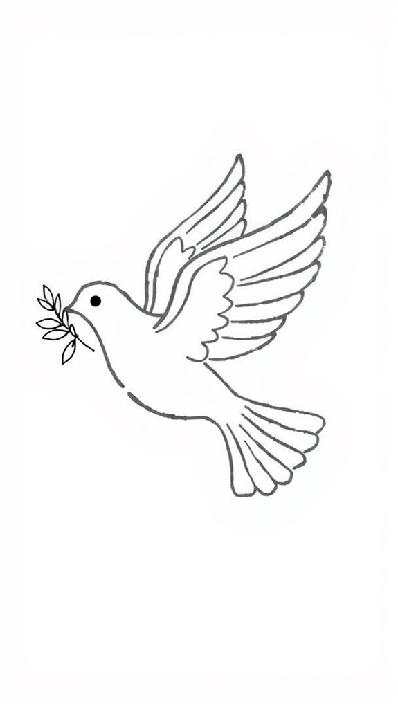 dove symbolizes peace beautifully