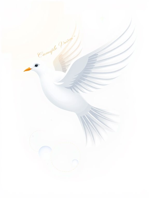 dove symbolizing holy communion