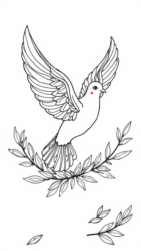 dove symbolizing peace and hope