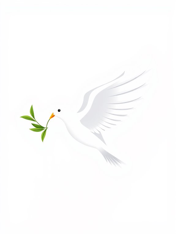 dove with olive branch