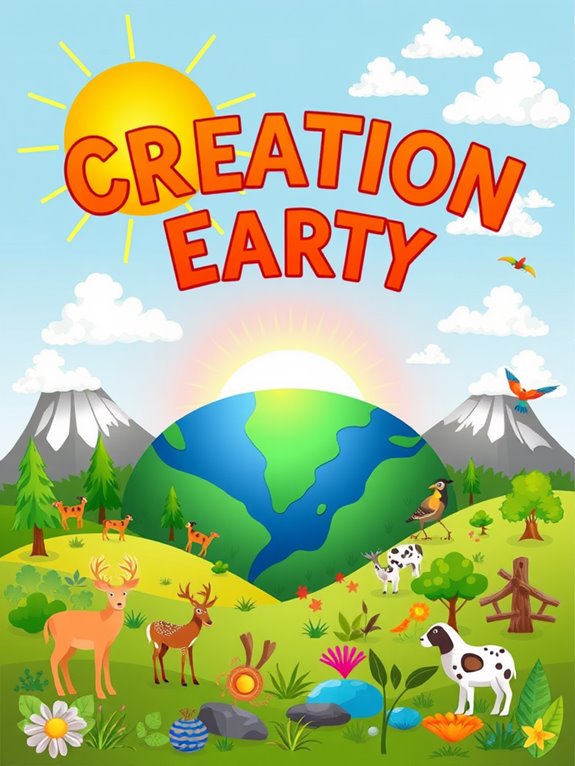 earth creation story illustration