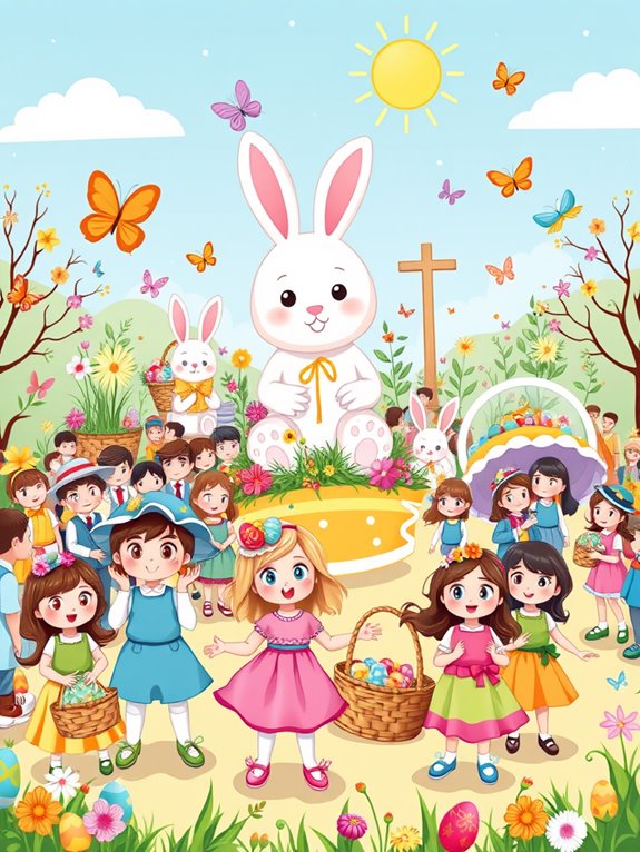 easter celebration clipart design