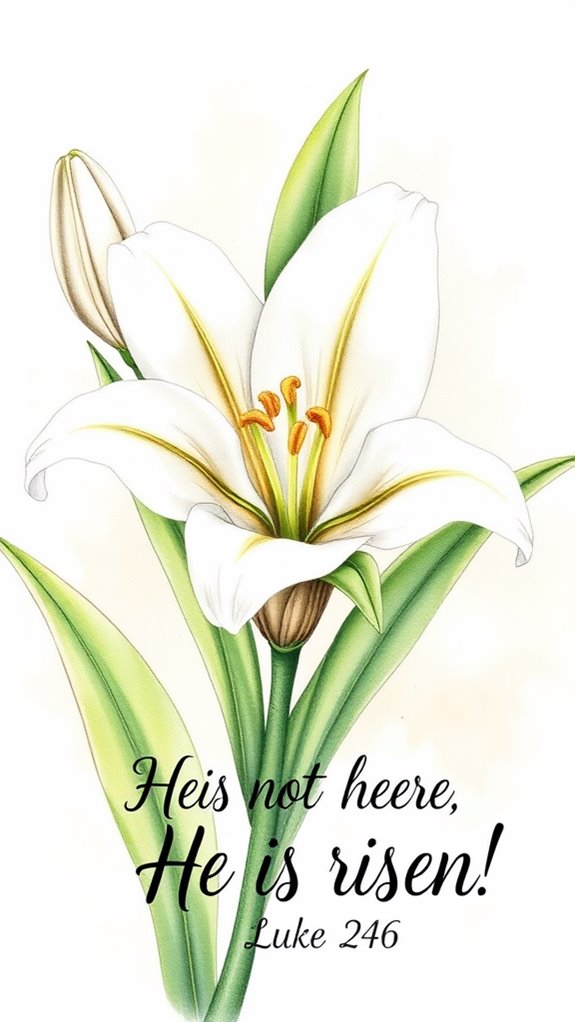 easter lily bible verse