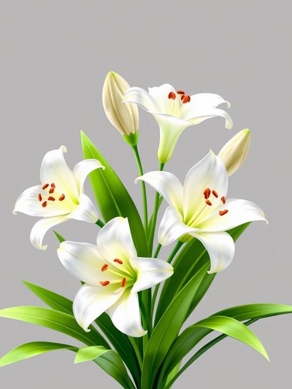 easter lily clipart design