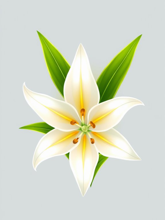 easter lily clipart illustration