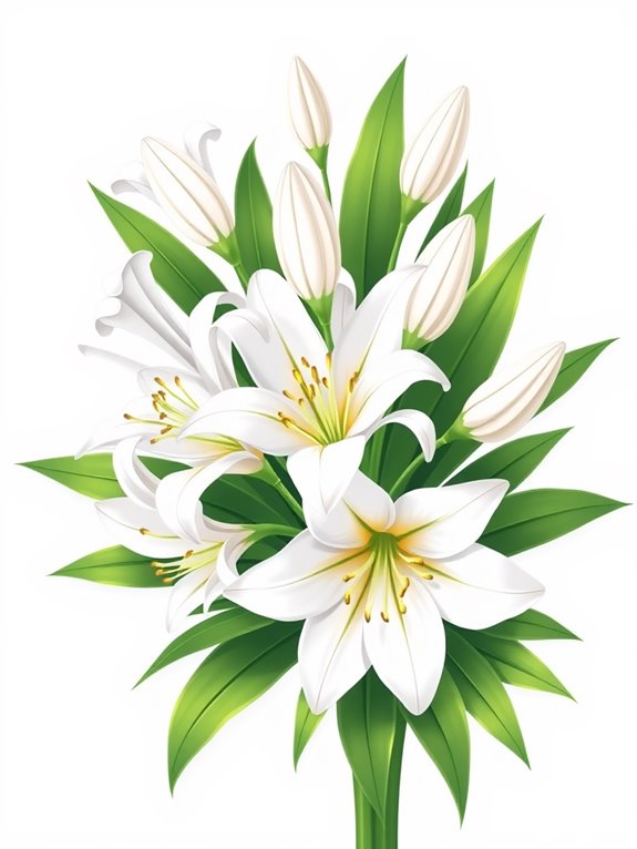 easter lily clipart image