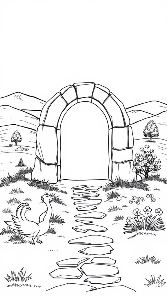 easter themed coloring activity