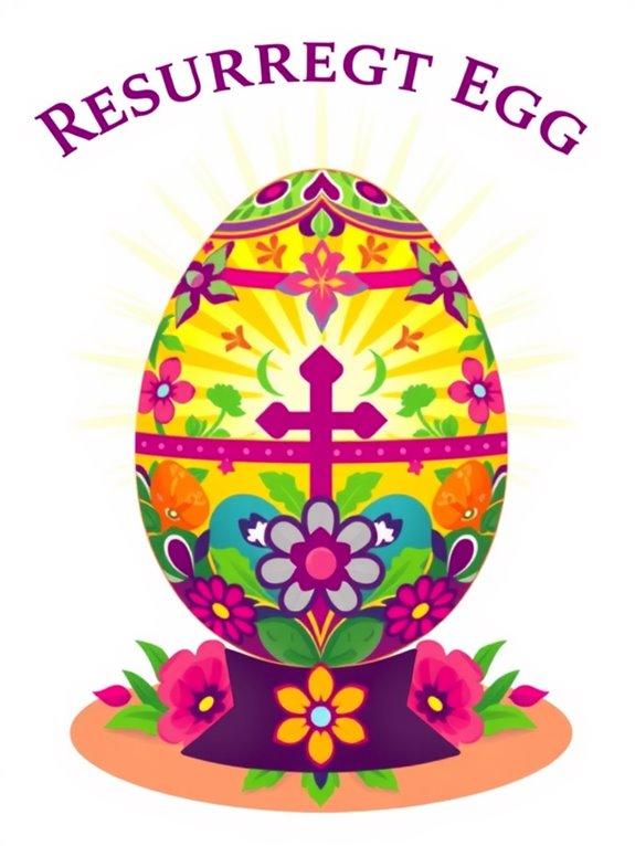 easter themed egg illustration