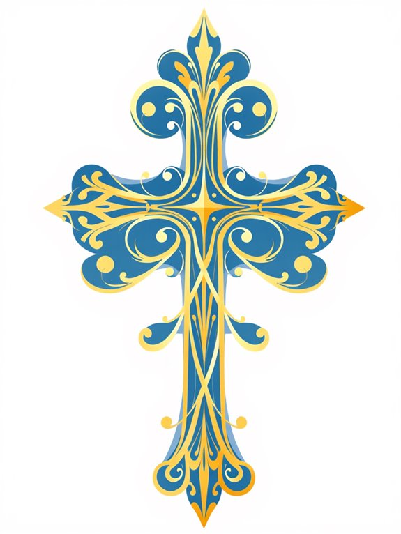 elegant christian cross design