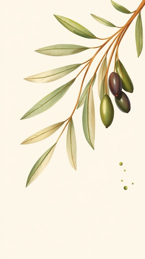 elegant olive branch design