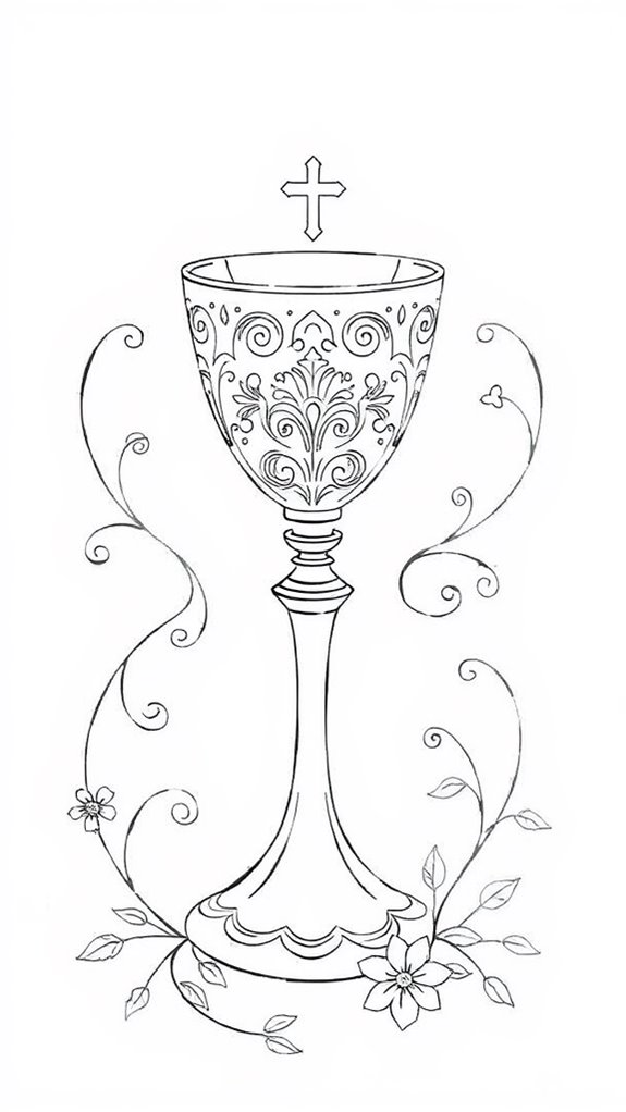 elegant single line chalice