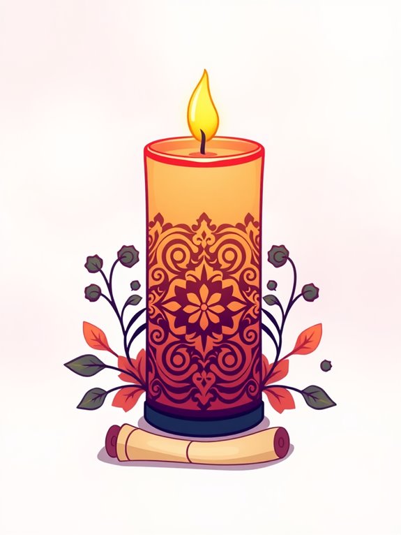 esther candle clipart image