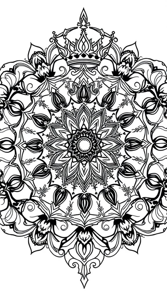 esther mandala coloring page