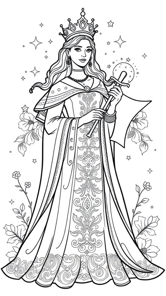 esther themed coloring page