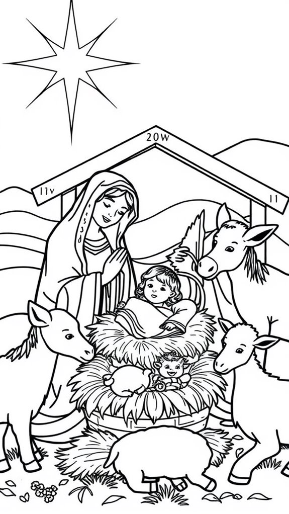 farm animals coloring page