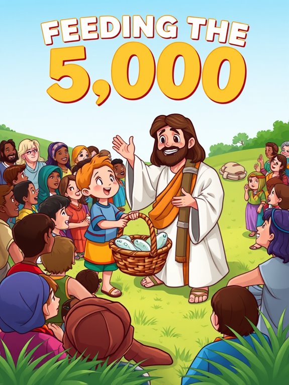 feeding 5 000 miracle illustration