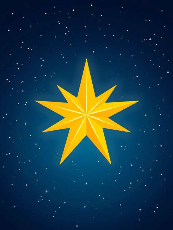 festive christmas star illustration