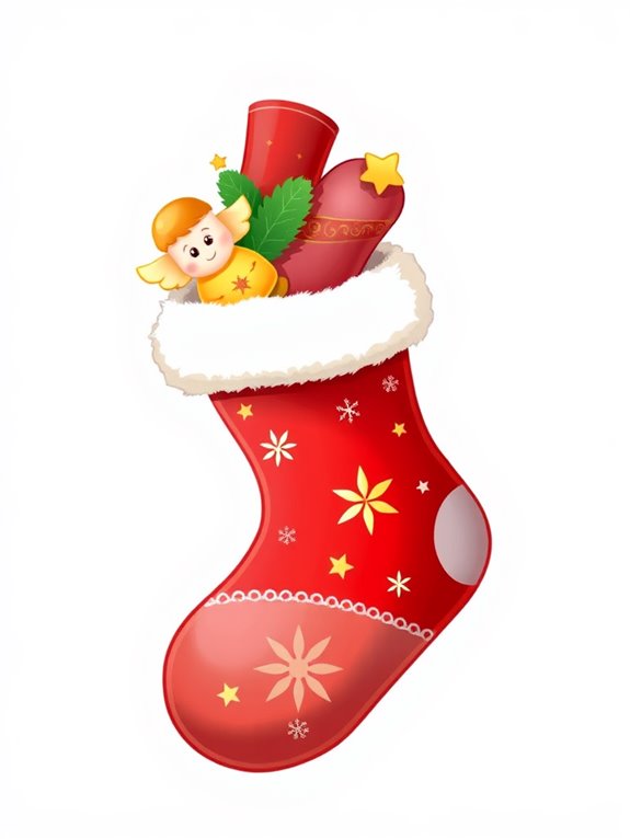 festive christmas stocking image