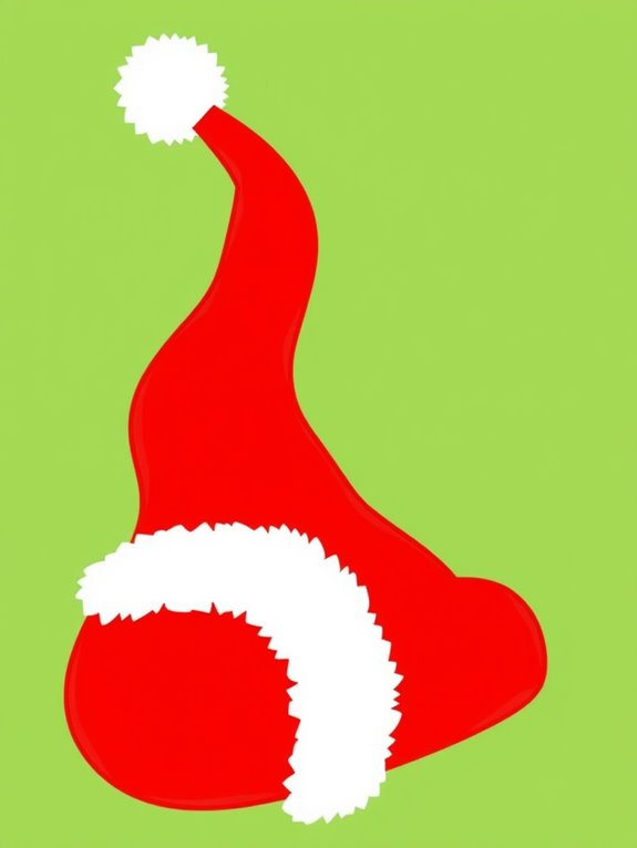 festive santa hat clipart