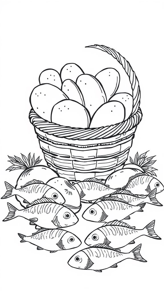 fish and loaves artwork