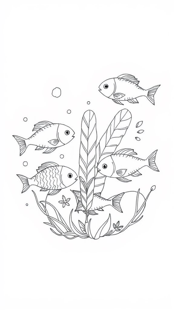 fish and loaves illustration