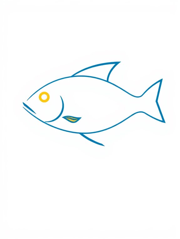 fish symbol graphic design