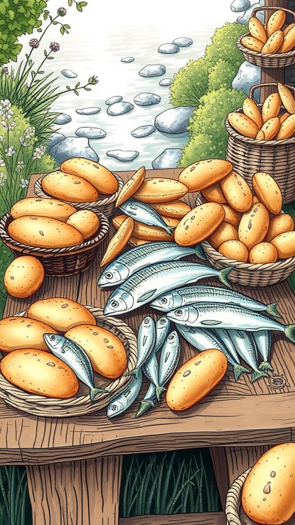 fishes and loaves illustration