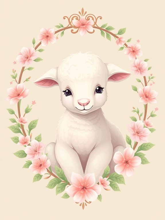 floral lamb of god