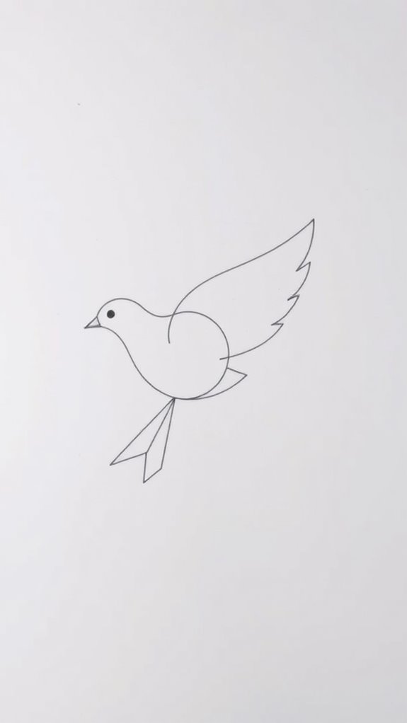 geometric dove holy spirit