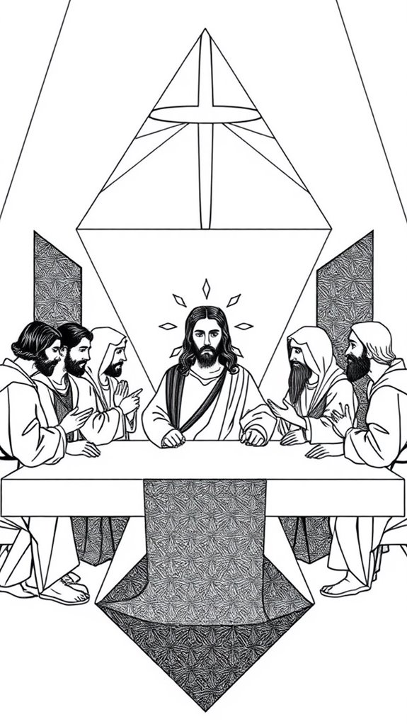 geometric interpretation of last supper