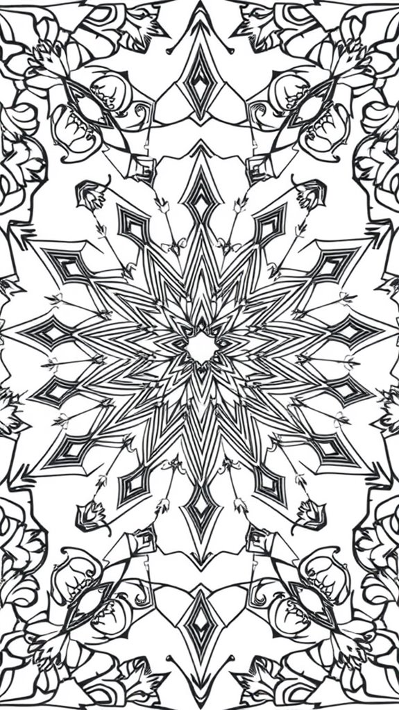 geometric patterns coloring page