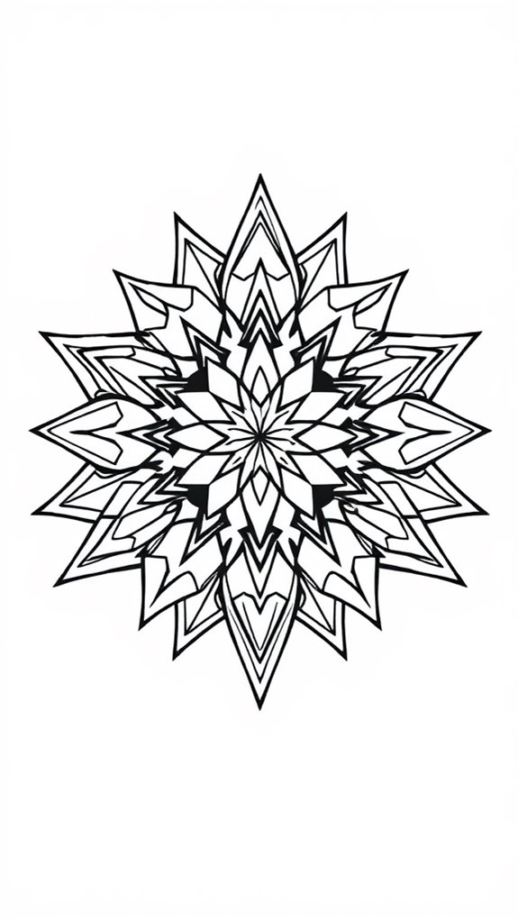 geometric star coloring page