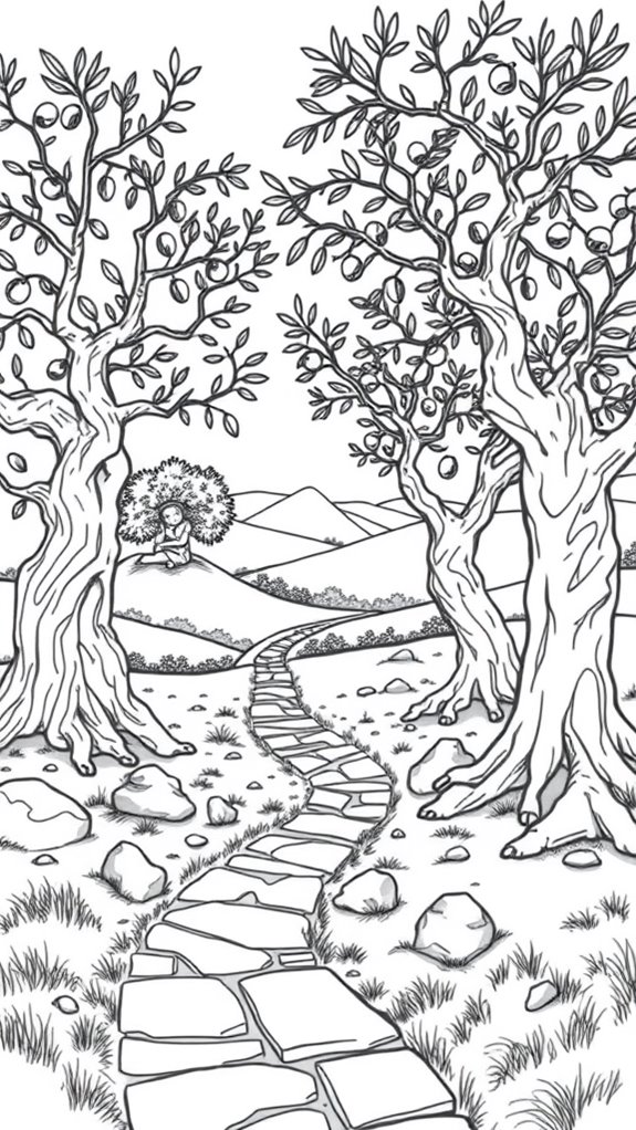 gethsemane garden coloring page