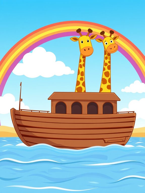 giraffes on noah s ark