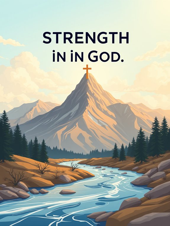 god mountain strength clipart