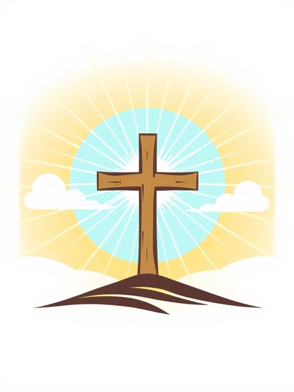 god s strength cross image