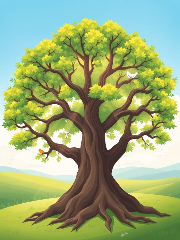 god s strength tree illustration