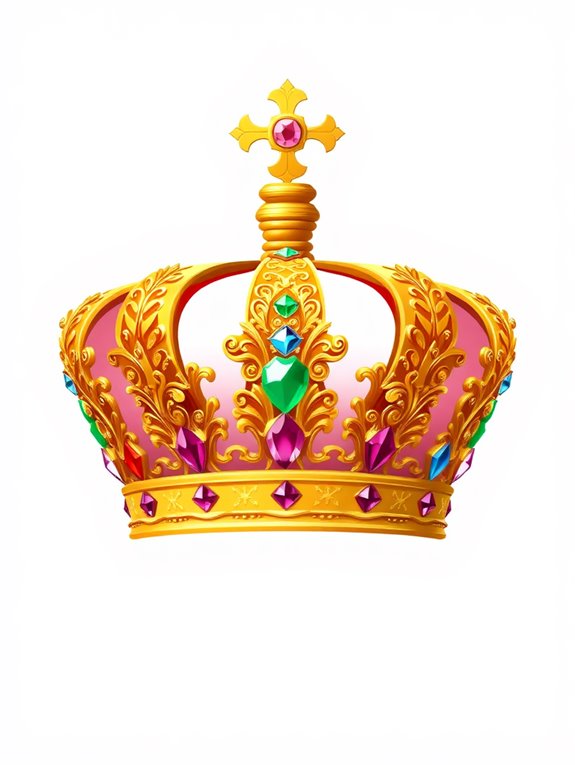 gold crown clipart design