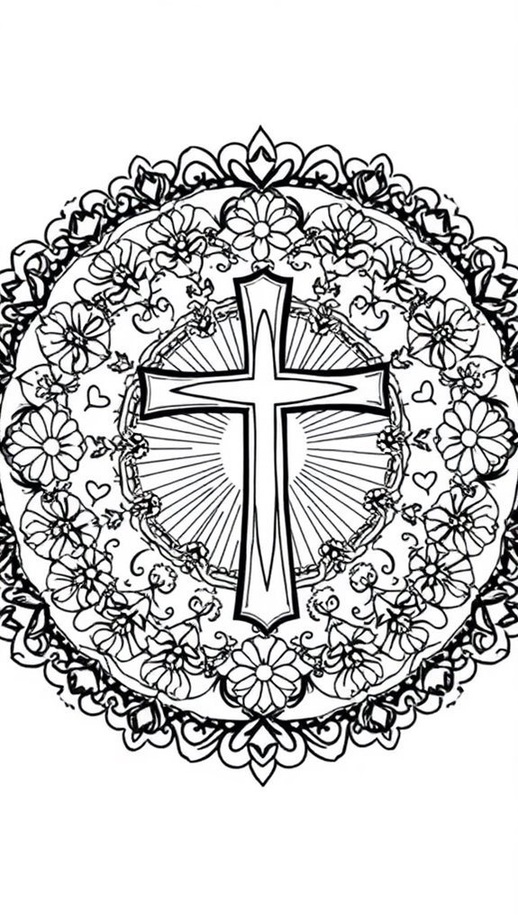 good friday coloring page