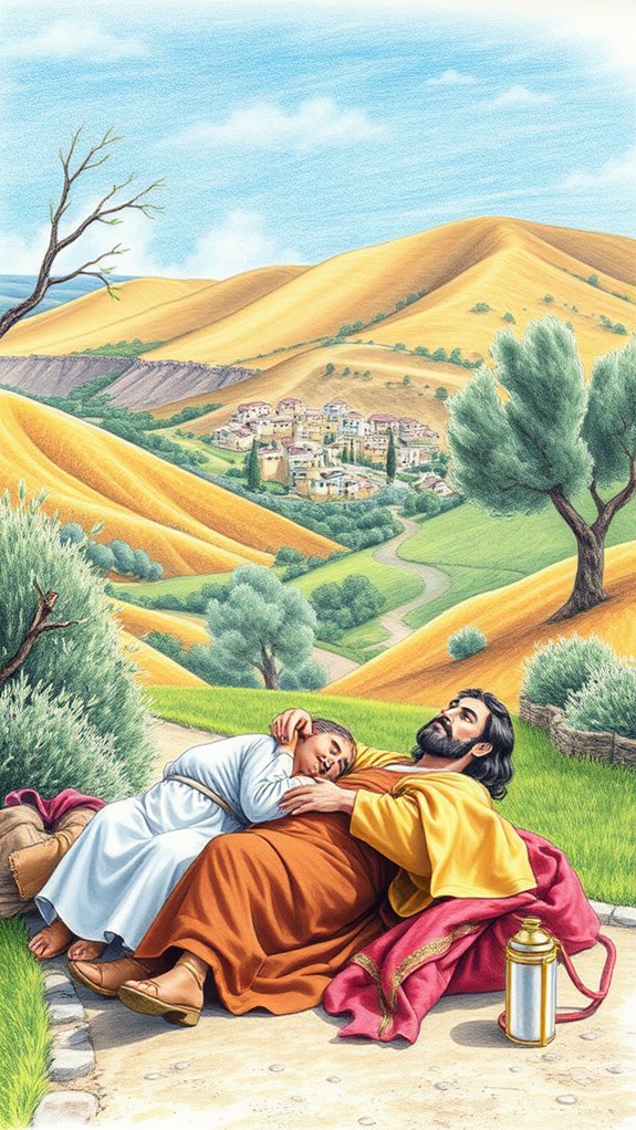 good samaritan color illustration