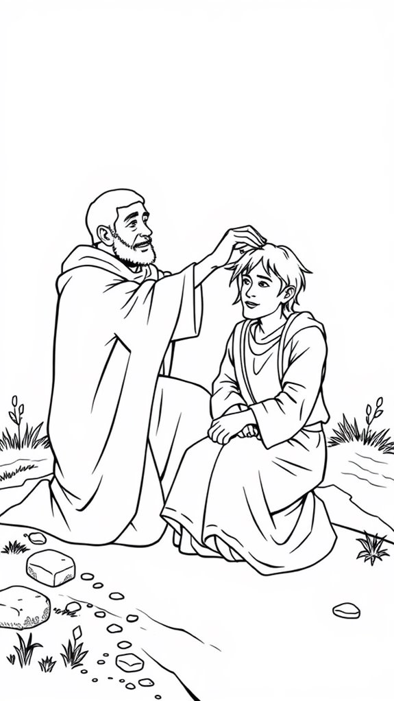 good samaritan coloring page