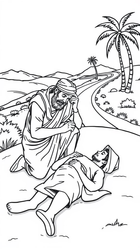 good samaritan coloring page